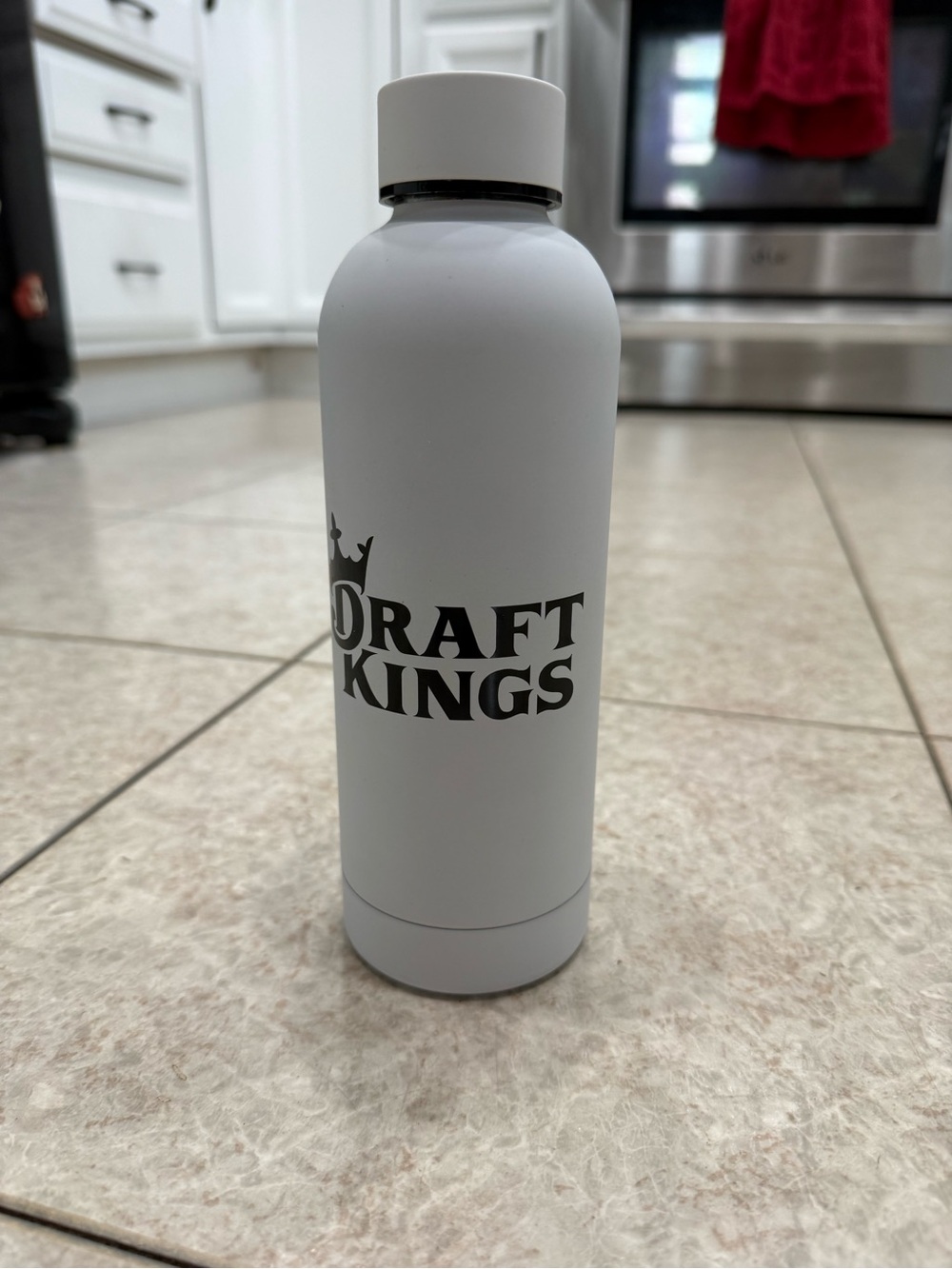 White Insulated Thermas with Screw Cap 17oz